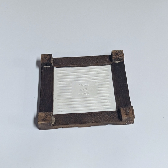 Vintage Mexican Framed Tile Tray - Picture 6 of 7